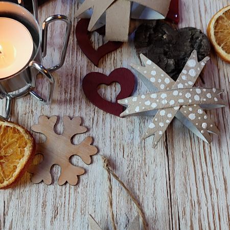 Calendario dell'avvento creativo - stella stellina