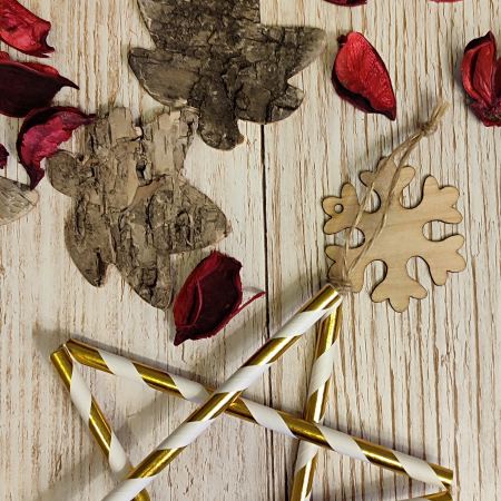 CALENDARIO DELL'AVVENTO CREATIVO - la stella con le cannucce