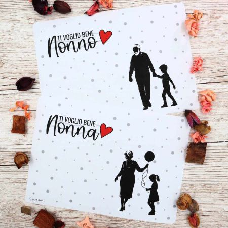 Coppia tovagliette per i Nonni