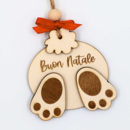 Coniglio - decorazione da appendere all'albero di Natale