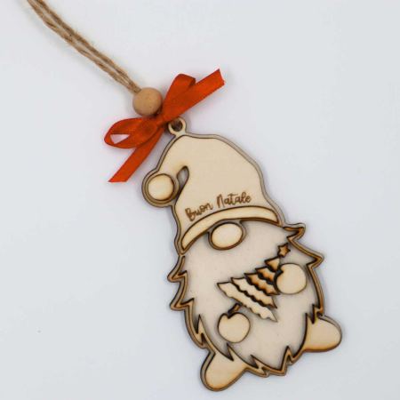Gnomo da appendere all'albero di Natale
