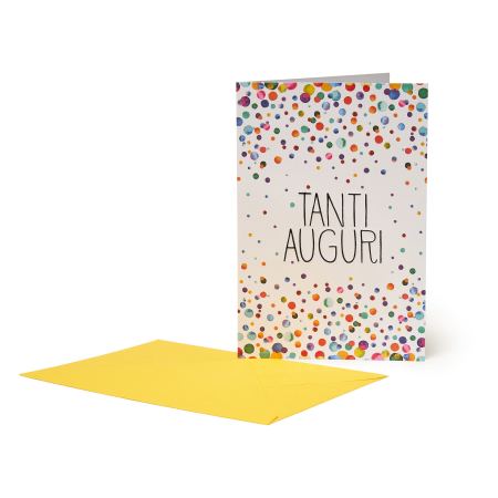 Biglietto d'Auguri Buon Compleanno Pois Legami Milano con busta