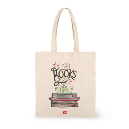 Borsa di Cotone Legami Book Lover Tote Bag So Many Books