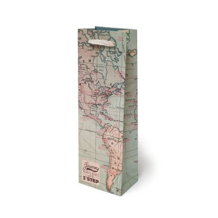 Sacchetto Regalo Travel - Bottle Map Legami per bottiglie