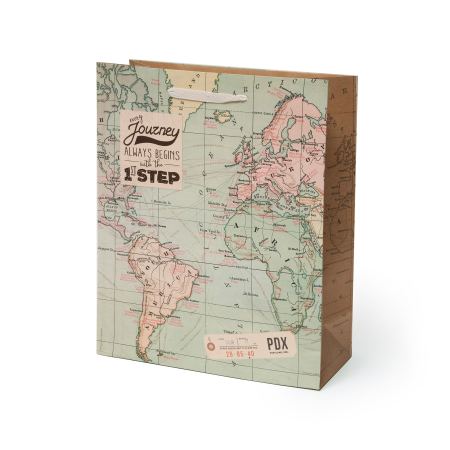 Sacchetto Regalo Travel Large Map Legami